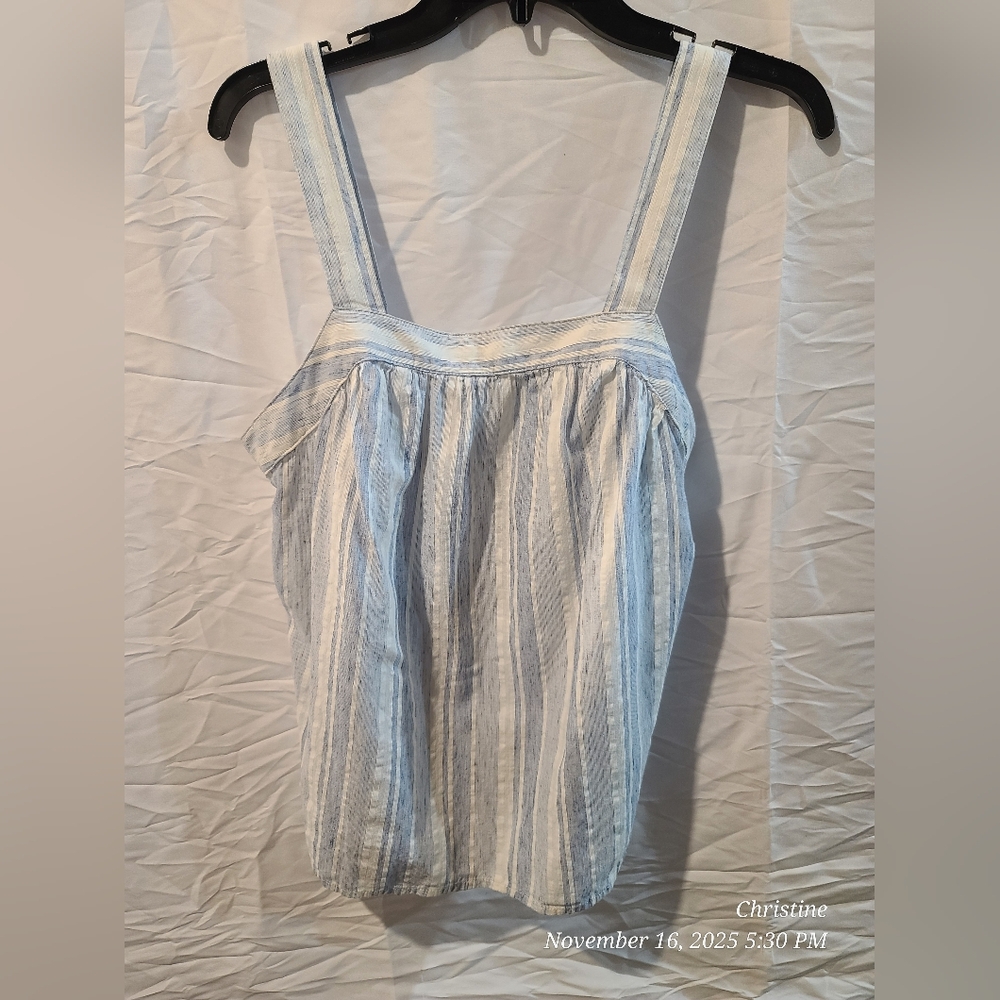 a.n.a Blue and White Striped Camisole